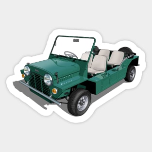 Austin Mini Moke in green Sticker